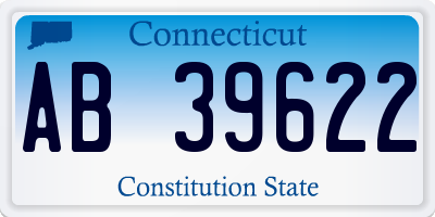 CT license plate AB39622