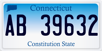 CT license plate AB39632