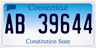 CT license plate AB39644