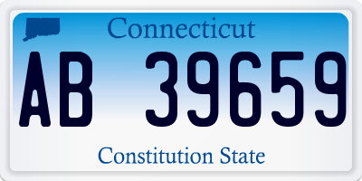 CT license plate AB39659