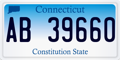 CT license plate AB39660