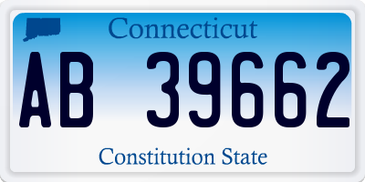 CT license plate AB39662