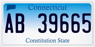CT license plate AB39665