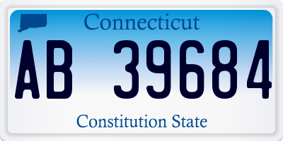 CT license plate AB39684