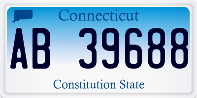 CT license plate AB39688