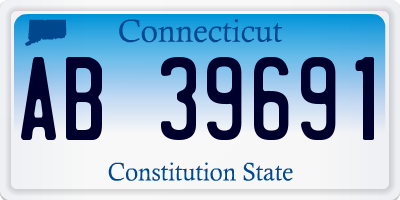 CT license plate AB39691