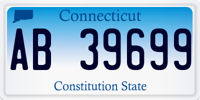 CT license plate AB39699