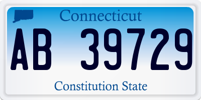 CT license plate AB39729