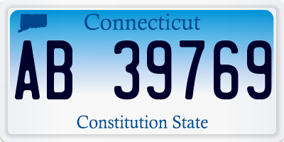 CT license plate AB39769