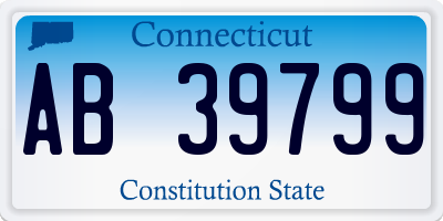 CT license plate AB39799