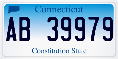 CT license plate AB39979