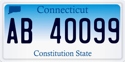 CT license plate AB40099