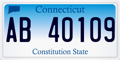 CT license plate AB40109