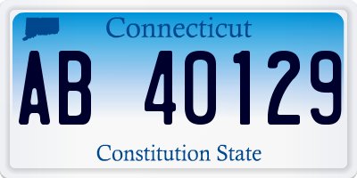 CT license plate AB40129