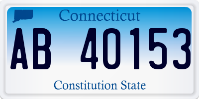 CT license plate AB40153