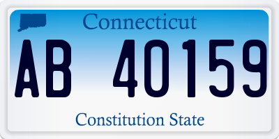 CT license plate AB40159