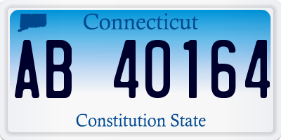 CT license plate AB40164