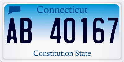 CT license plate AB40167