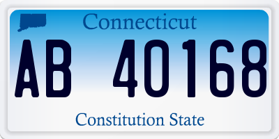 CT license plate AB40168