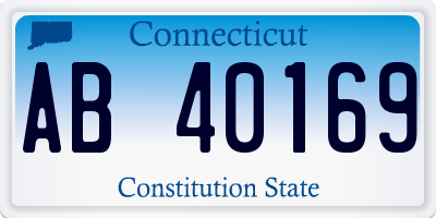 CT license plate AB40169