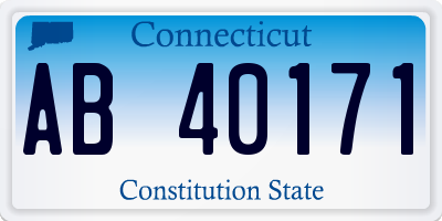 CT license plate AB40171