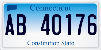 CT license plate AB40176