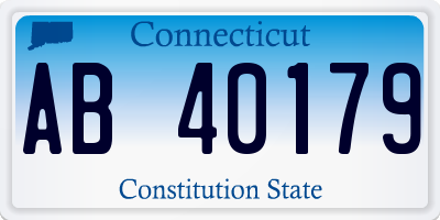 CT license plate AB40179