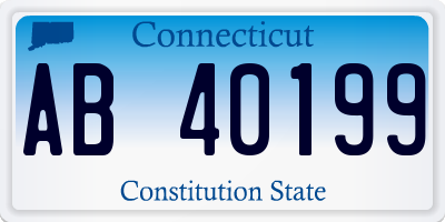 CT license plate AB40199