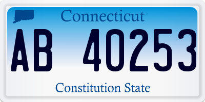 CT license plate AB40253