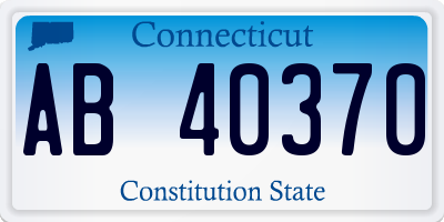 CT license plate AB40370