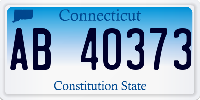 CT license plate AB40373