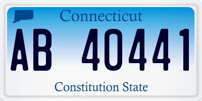 CT license plate AB40441