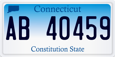 CT license plate AB40459