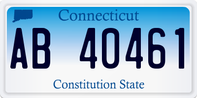 CT license plate AB40461