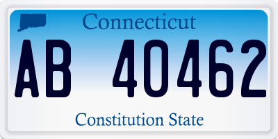 CT license plate AB40462