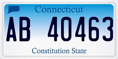 CT license plate AB40463