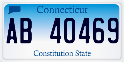 CT license plate AB40469