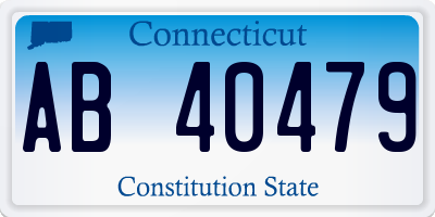 CT license plate AB40479