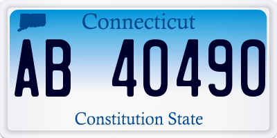 CT license plate AB40490