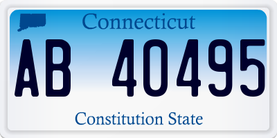 CT license plate AB40495