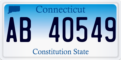 CT license plate AB40549