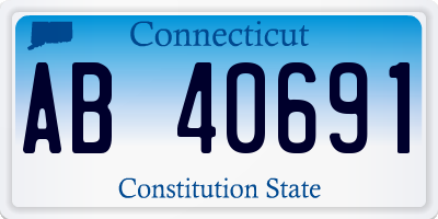 CT license plate AB40691