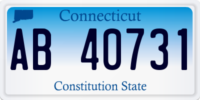 CT license plate AB40731