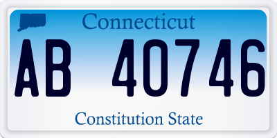 CT license plate AB40746