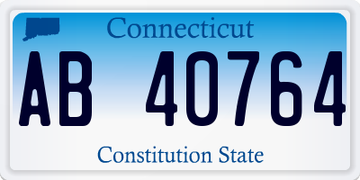 CT license plate AB40764