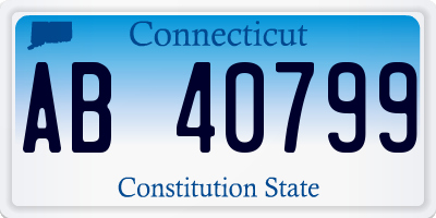 CT license plate AB40799