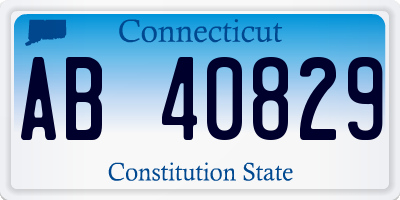 CT license plate AB40829