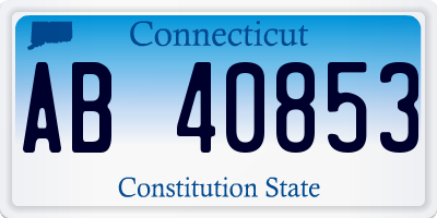 CT license plate AB40853