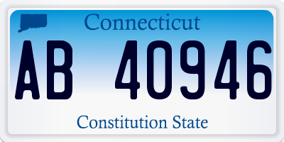 CT license plate AB40946