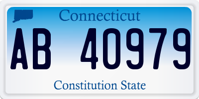 CT license plate AB40979